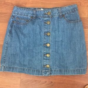 F21 | Button up Denim Skirt